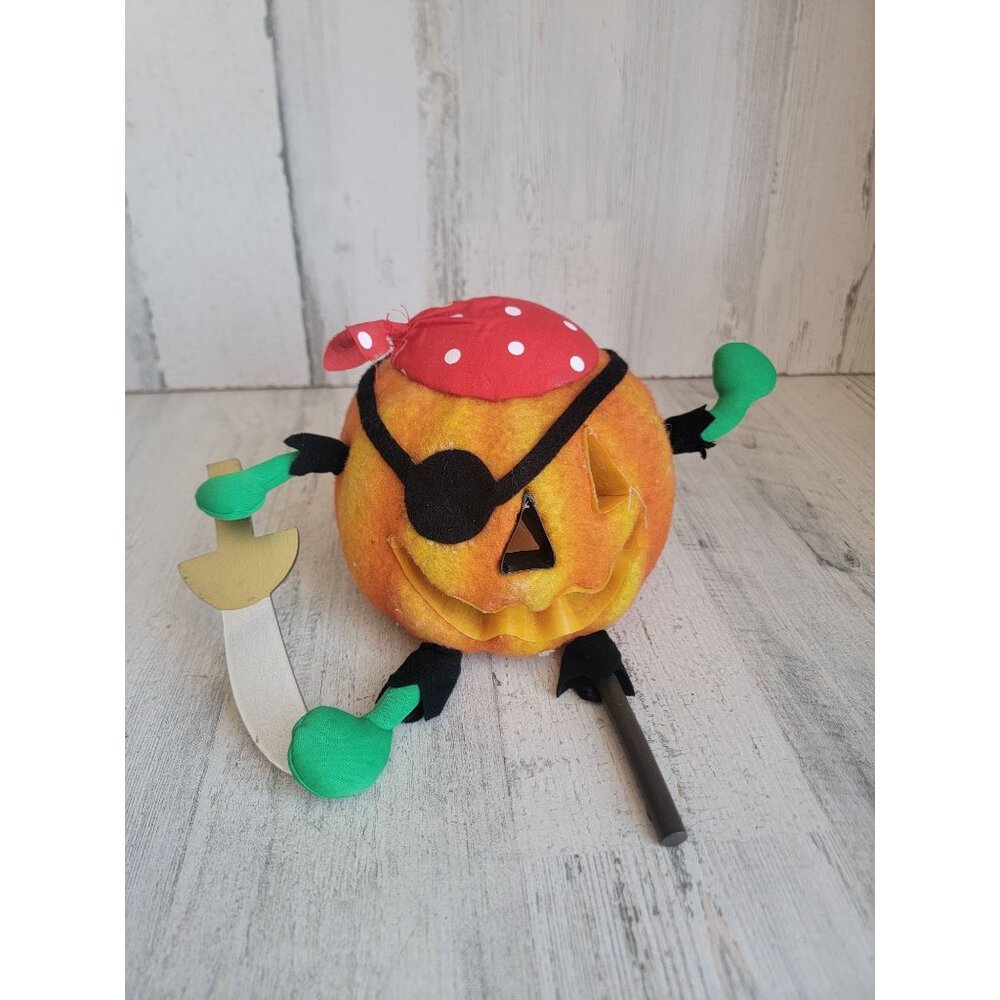 Pumpkin Pirate AS IS fiber optic‎ Halloween home decor